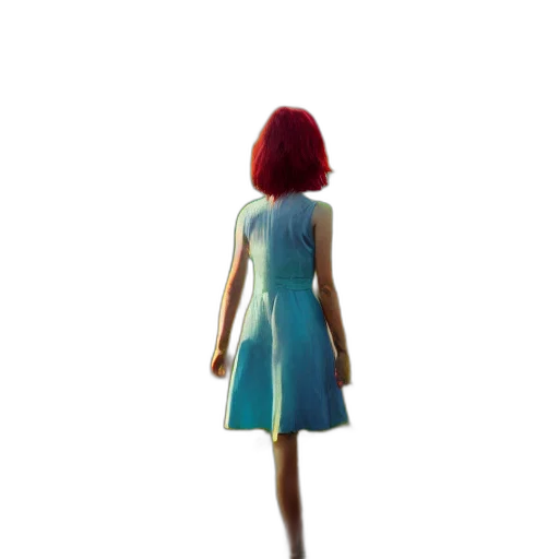 dress, robot, hair, creature, 3d render, concept art, pixel art, comic book art transparent PNG cut-out
