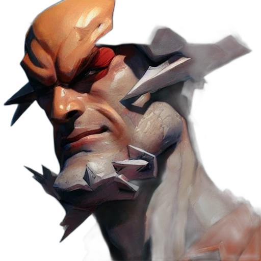face, mask, staff, dragon transparent PNG cut-out