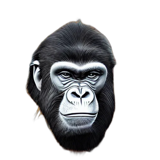 animal, face, mask, creature, photorealistic, 3d render, concept art, cartoon transparent PNG cut-out