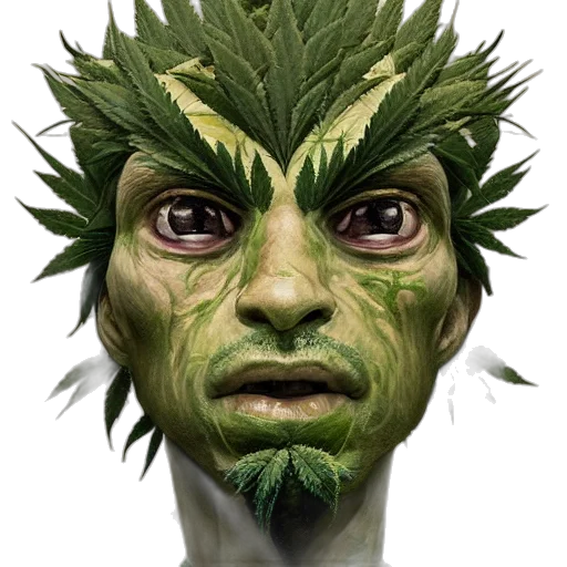 mask, face, creature, staff transparent PNG cut-out