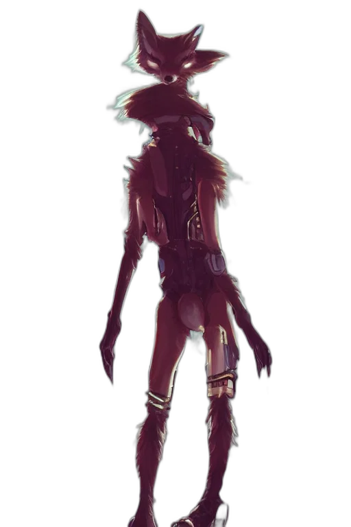 creature, mask, robot, staff, concept art, cyberpunk, fantasy art, comic book art transparent PNG cut-out
