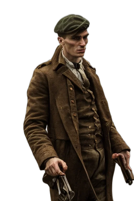 jacket, hat, staff, concept art transparent PNG cut-out