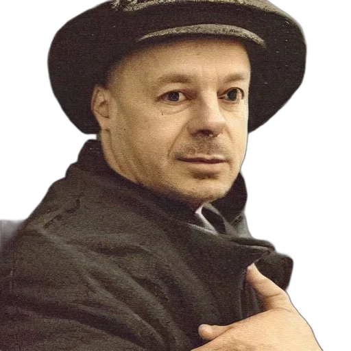 hat, staff, jacket, face transparent PNG cut-out