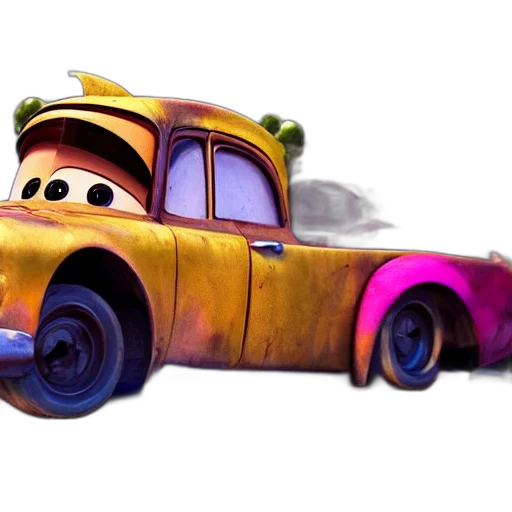 car, robot, 3d render, concept art transparent PNG cut-out