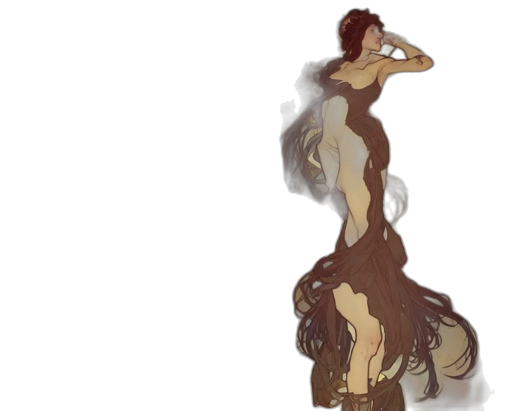 dress, hair, concept art, fantasy art transparent PNG cut-out