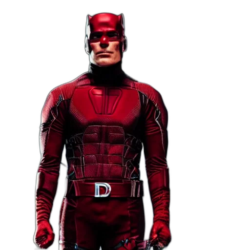 comic book art, concept art, 3d render, red transparent PNG cut-out