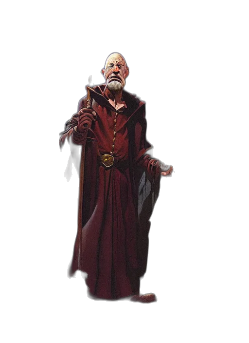 staff, sword, concept art, fantasy art, pixel art, comic book art, red, dark transparent PNG cut-out