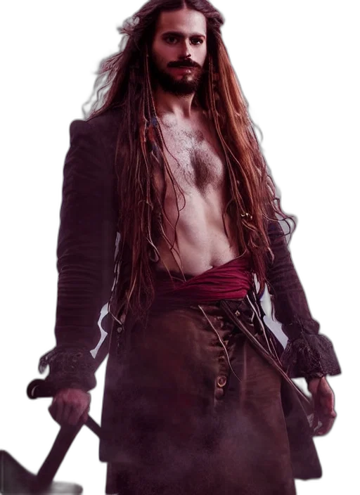 hair, staff, concept art, fantasy art, photorealistic, portrait, painting, years transparent PNG cut-out