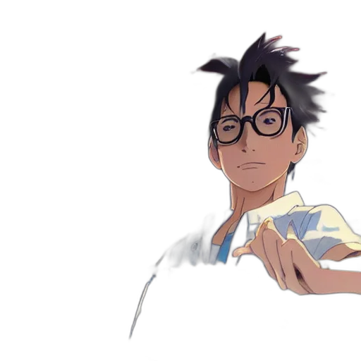 staff, anime, cartoon, concept art transparent PNG cut-out