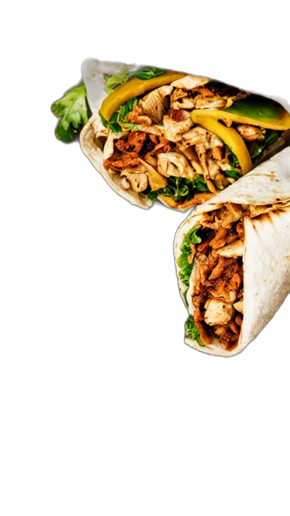 food, photorealistic, photo, shawarma transparent PNG cut-out