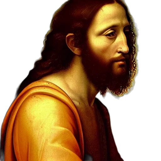face, hair, photorealistic, oil painting transparent PNG cut-out