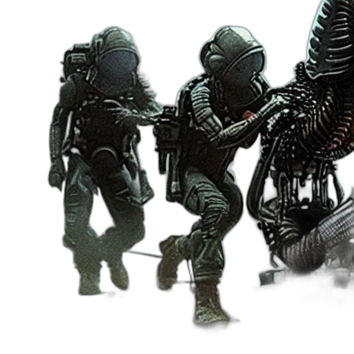 robot, weapon, concept art, 3d render, pixel art, cyberpunk, outer space, film transparent PNG cut-out