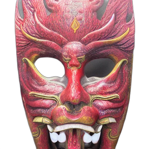 mask, face, photorealistic, 3d render transparent PNG cut-out