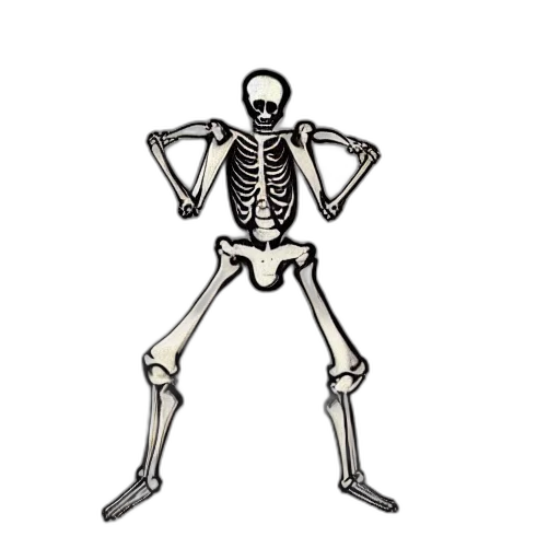 robot, staff, cartoon, human, skeleton, dancing transparent PNG cut-out