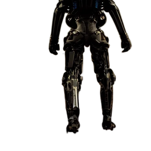 robot, staff, weapon, creature, 3d render, concept art, cyberpunk, pixel art transparent PNG cut-out
