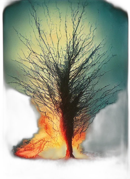 tree, hair, crown, dress, watercolor, concept art, fantasy art, photorealistic transparent PNG cut-out