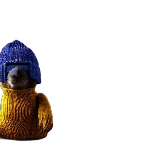 hat, animal, jacket, staff transparent PNG cut-out