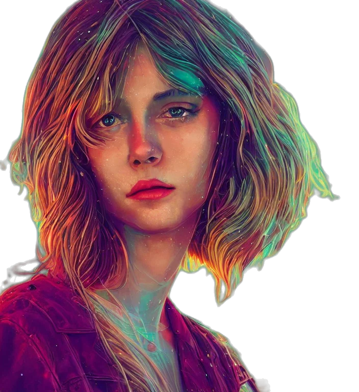 face, hair, jacket, mask, photorealistic, fantasy art, concept art, comic book art transparent PNG cut-out