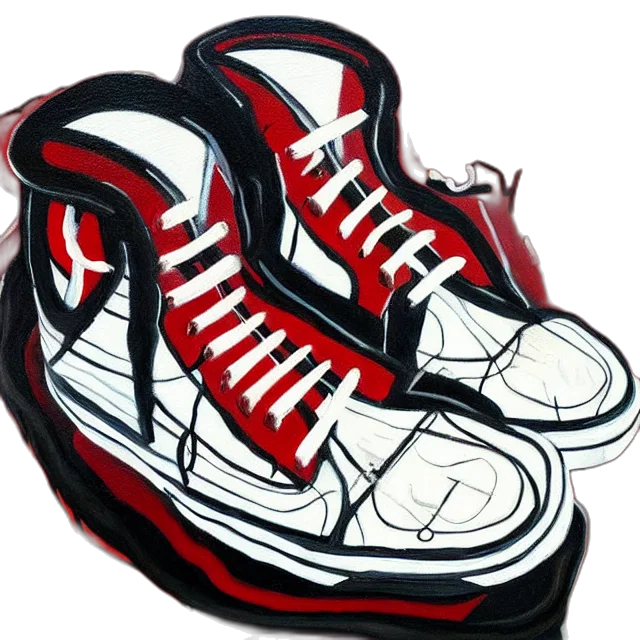 shoes, jacket, photorealistic, 3d render transparent PNG cut-out