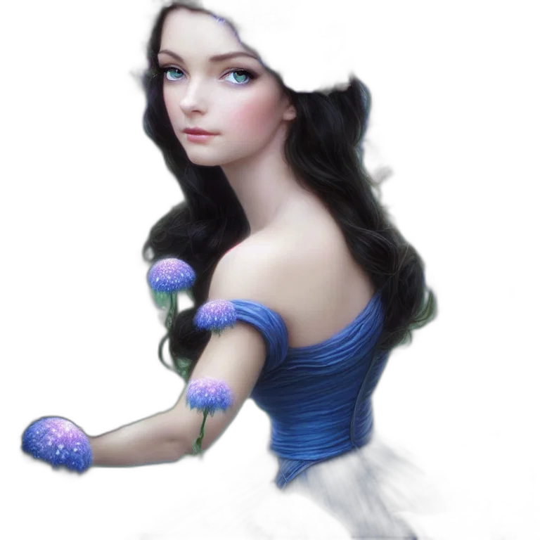 dress, crown, staff, face transparent PNG cut-out