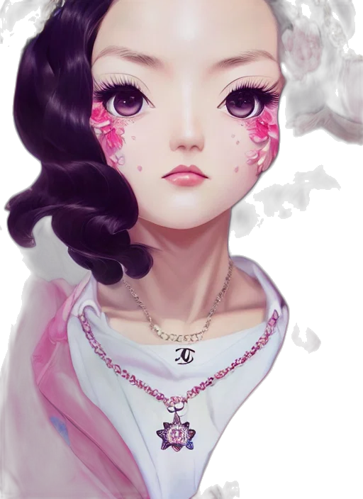 face, jewelry, dress, crown, fantasy art, anime, concept art, watercolor transparent PNG cut-out