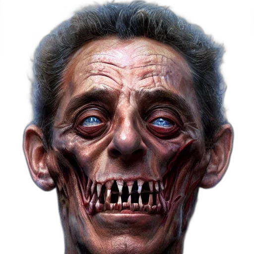 face, mask, creature, photorealistic transparent PNG cut-out