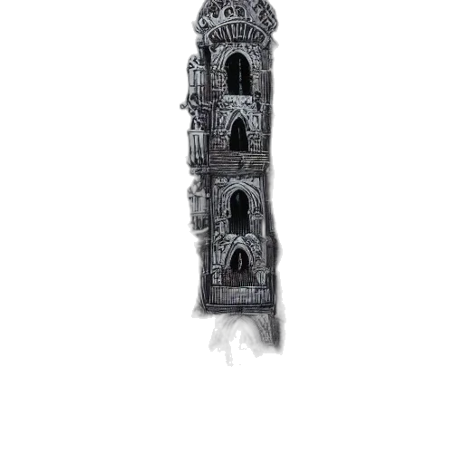 building, staff, weapon, dress, concept art, 3d render, fantasy art, pixel art transparent PNG cut-out