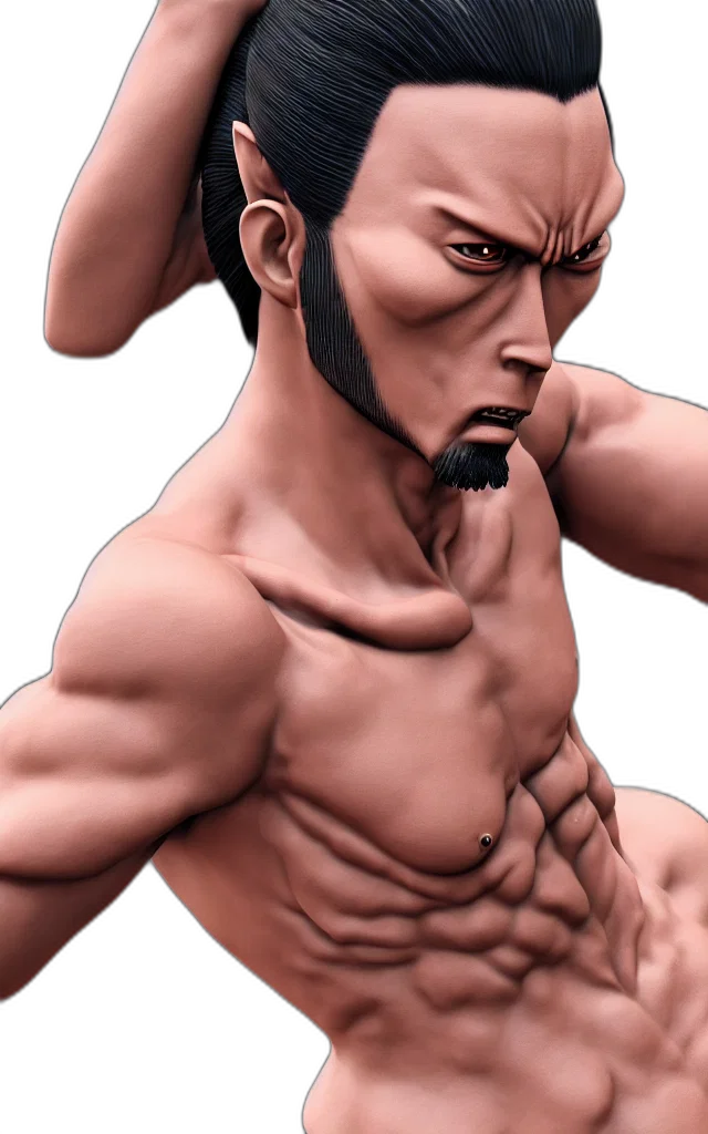 face, mask, concept art, 3d render transparent PNG cut-out