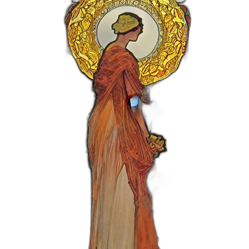 staff, dress, crown, jewelry, concept art, watercolor, golden, seasons transparent PNG cut-out