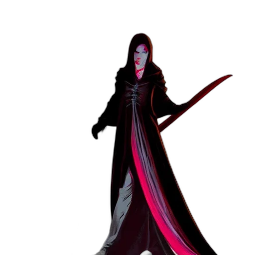 staff, sword, concept art, fantasy art, pixel art, 3d render, dark, red transparent PNG cut-out