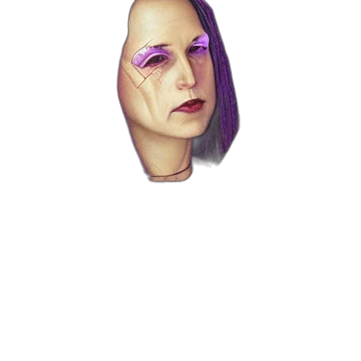 face, mask, robot, staff, cyberpunk, concept art, watercolor, pixel art transparent PNG cut-out
