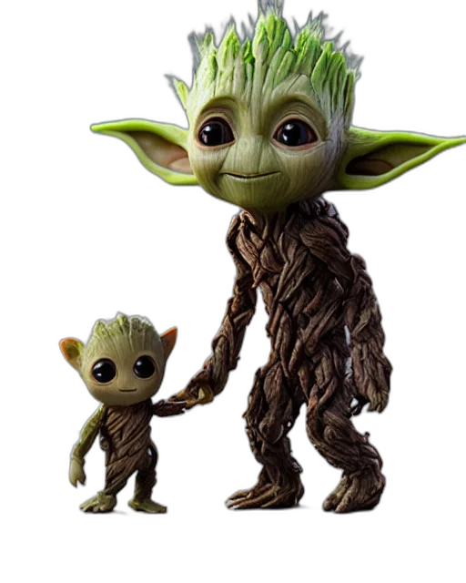 creature, staff, concept art, 3d render transparent PNG cut-out