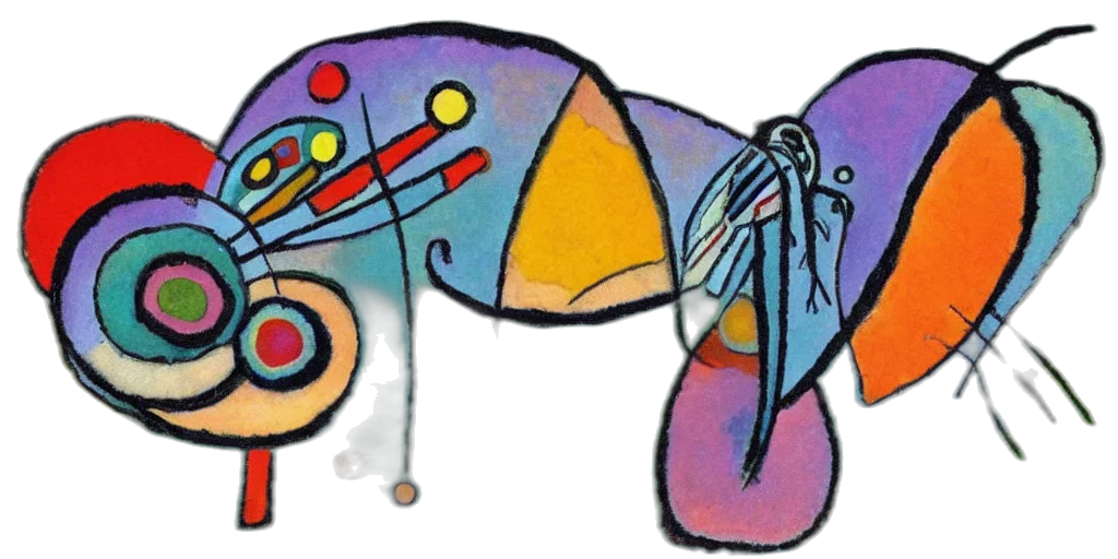 umbrella, animal, staff, watercolor transparent PNG cut-out