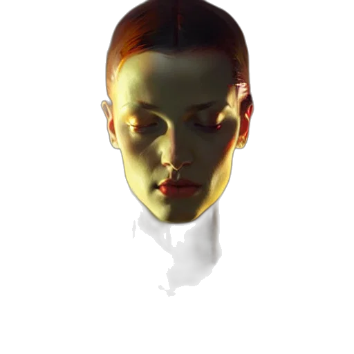 mask, face, robot, crown, photorealistic, 3d render, concept art, cyberpunk transparent PNG cut-out