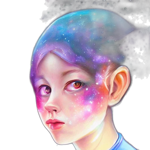 face, mask, robot, creature, watercolor, fantasy art, concept art, anime transparent PNG cut-out