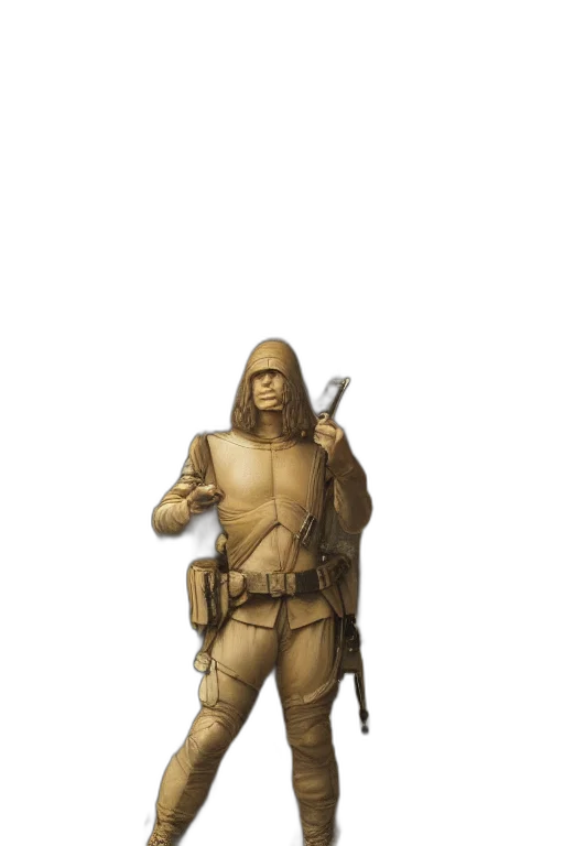 staff, weapon, robot, jacket, concept art, 3d render, fantasy art, comic book art transparent PNG cut-out
