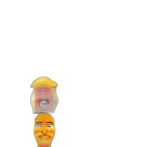 mask, face, hat, crown, 3d render, concept art, pixel art, cartoon transparent PNG cut-out