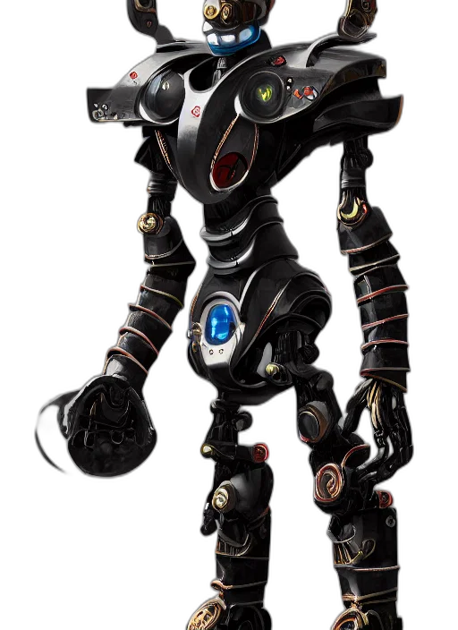 robot, staff, creature, weapon transparent PNG cut-out