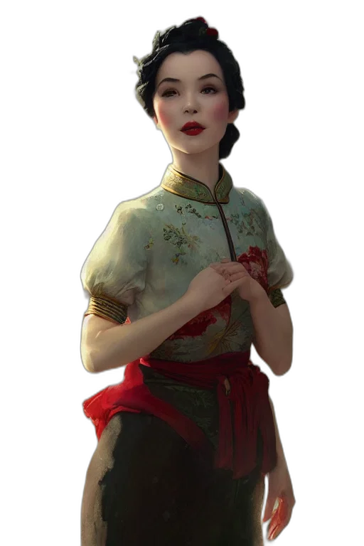 dress, staff, face, mask, concept art, photorealistic, fantasy art, oil painting transparent PNG cut-out
