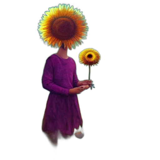 flower, staff, hat, dress, concept art, pixel art, watercolor, fantasy art transparent PNG cut-out