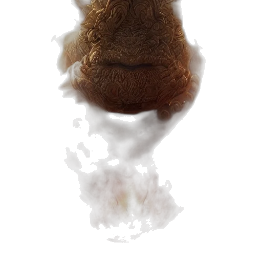 hair, mask, face, creature, photorealistic, concept art, fantasy art, 3d render transparent PNG cut-out