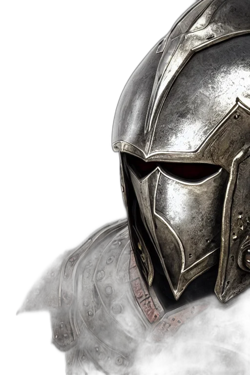 mask, sword, 3d render, concept art transparent PNG cut-out
