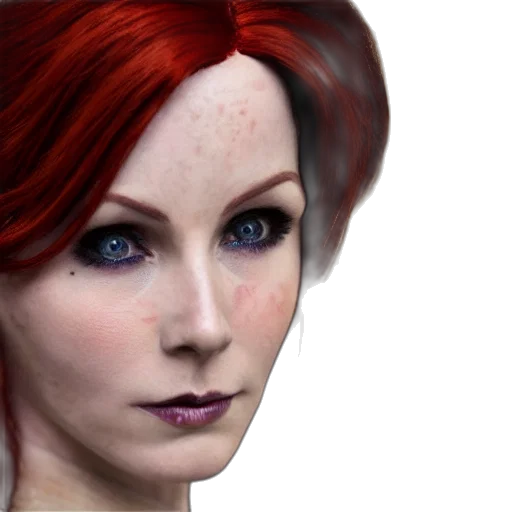 face, photorealistic, fantasy art, 3d render transparent PNG cut-out