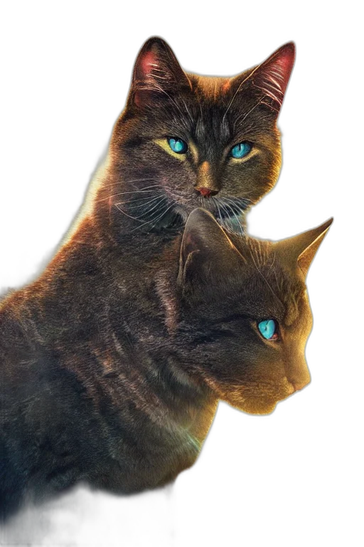 animal, staff, creature, face, photorealistic, vaporwave, 3d render, cyberpunk transparent PNG cut-out