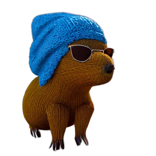 hat, animal, creature, jacket transparent PNG cut-out