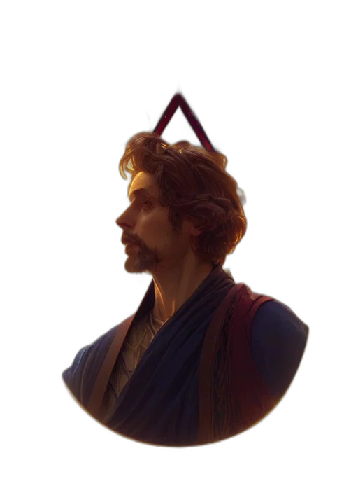 staff, crown, sword, face, concept art, fantasy art, photorealistic, 3d render transparent PNG cut-out
