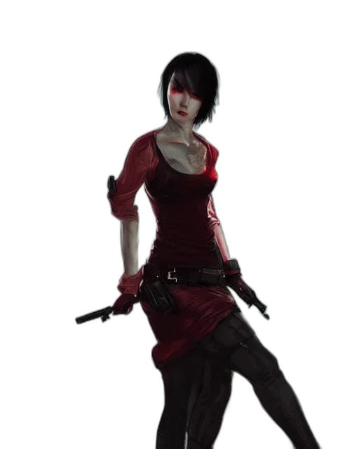staff, weapon, concept art, 3d render, fantasy art, photorealistic, red, dark transparent PNG cut-out