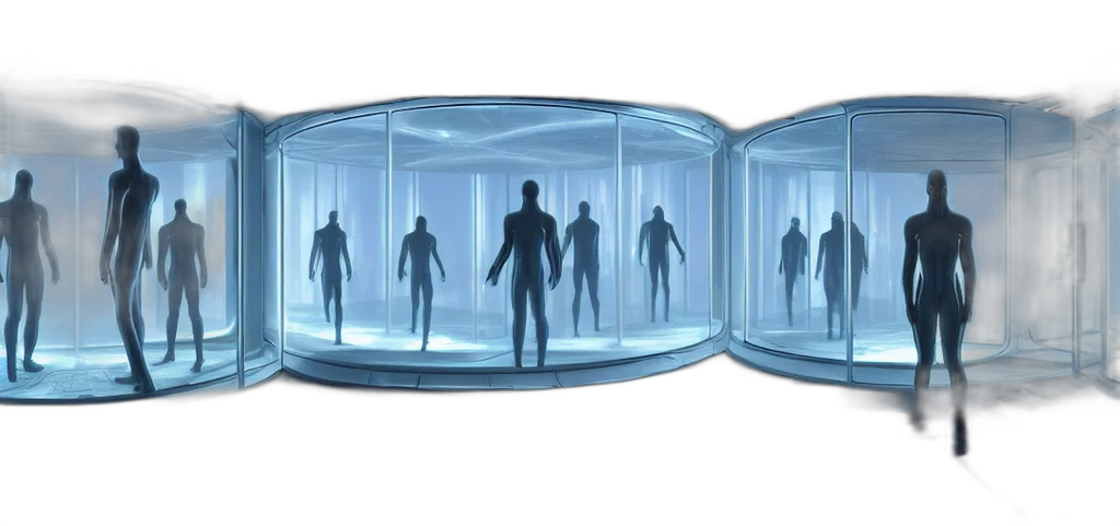 concept art, 3d render, outer space, underwater transparent PNG cut-out