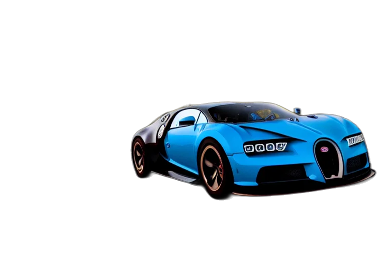 car, weapon, 3d render, photorealistic, concept art, vaporwave, blue, photo transparent PNG cut-out