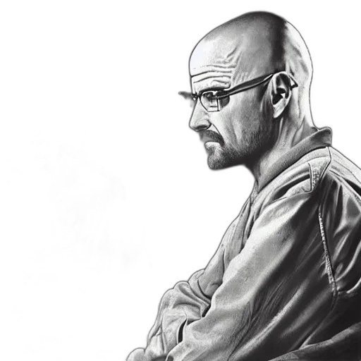 jacket, face, comic book art, photorealistic transparent PNG cut-out